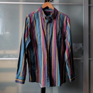 Colorful Striped Men's Shirt